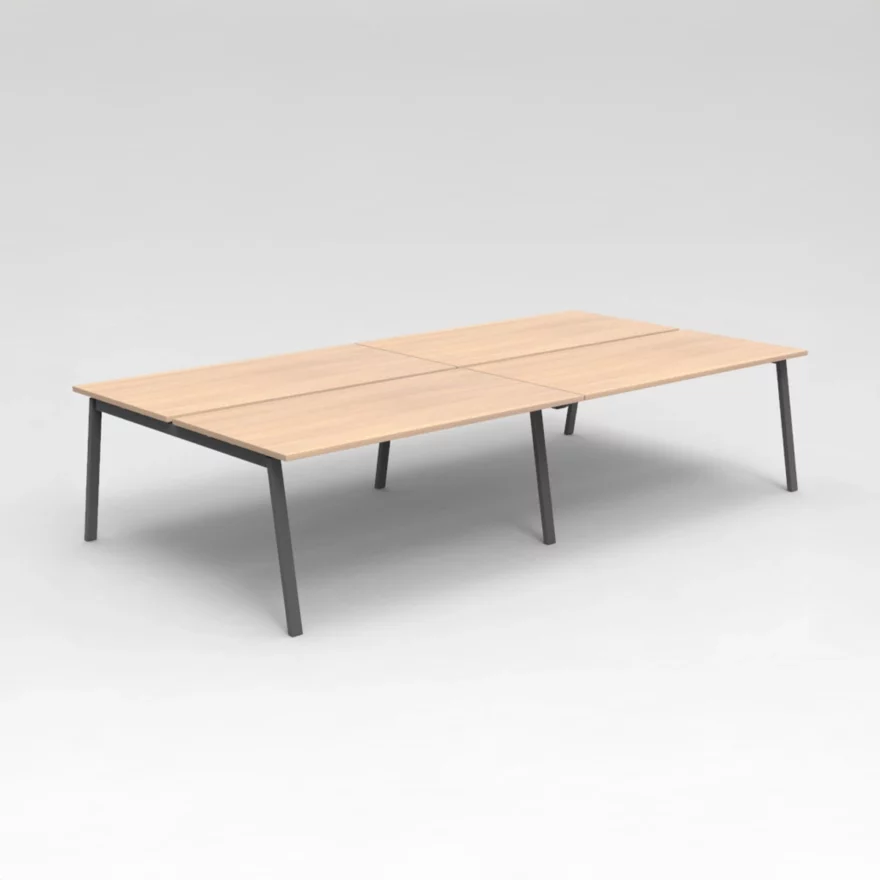 Bureau bench Born 4 postes