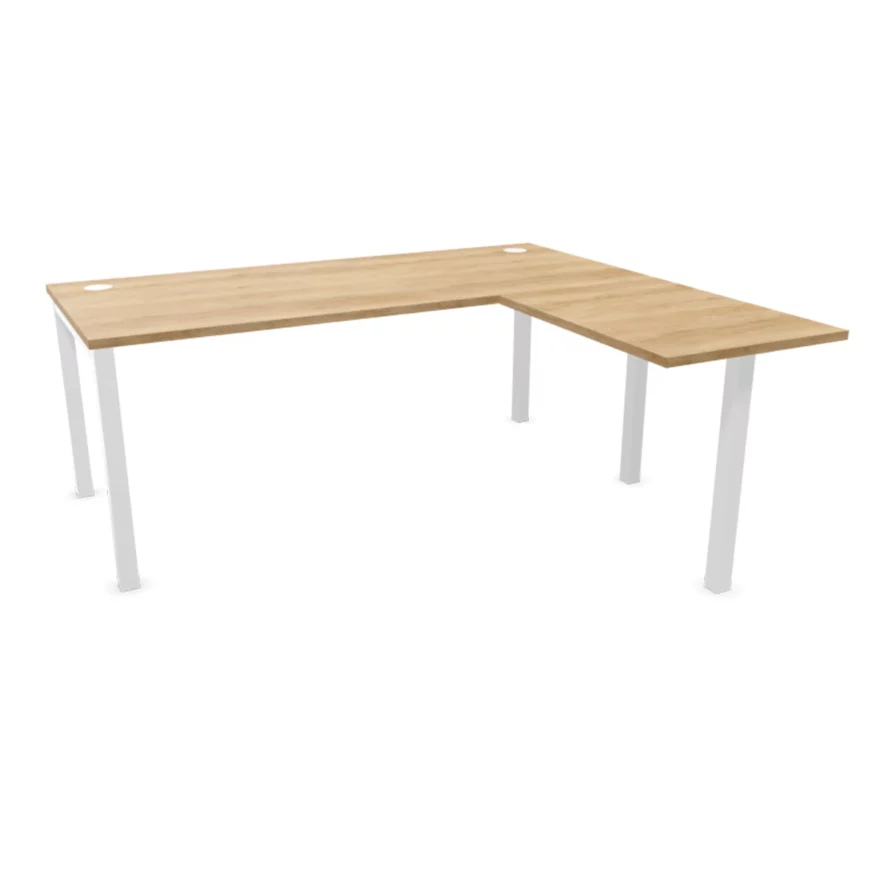 Retour de bureau Astrolite Nebraska pied blanc