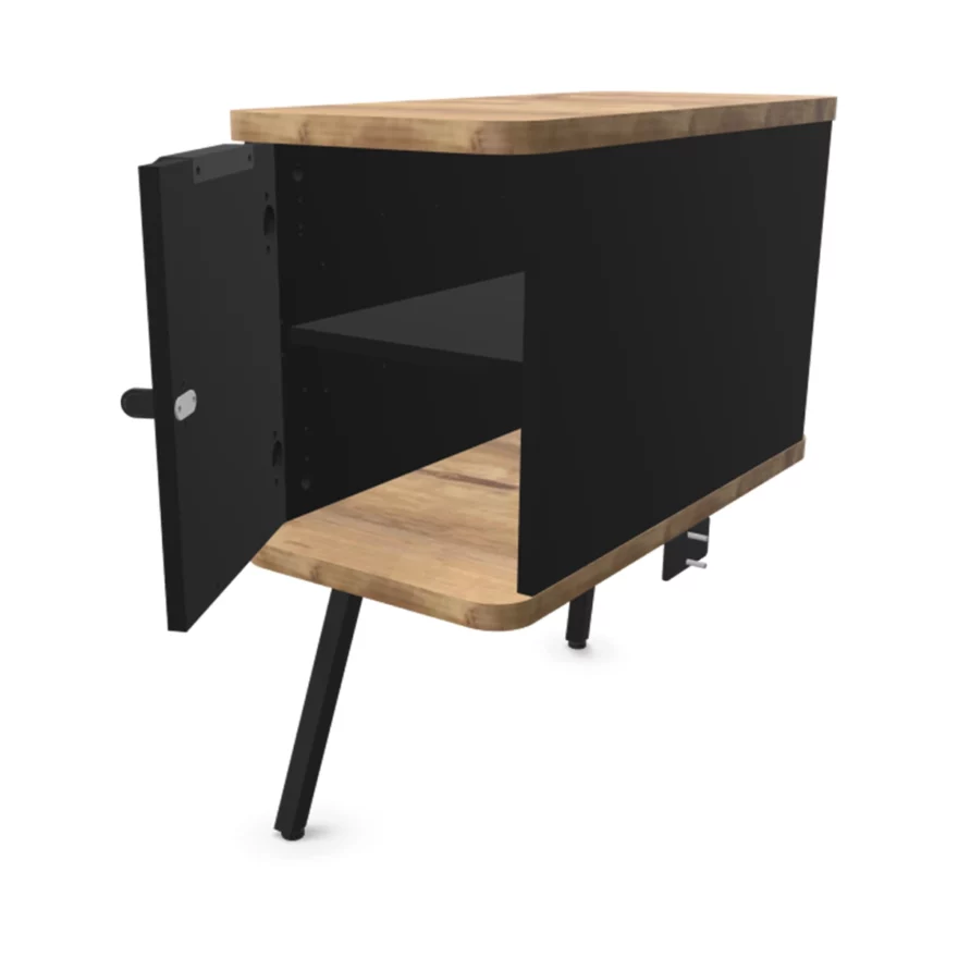 Caisson individuel suspendu ALTO noir Timber