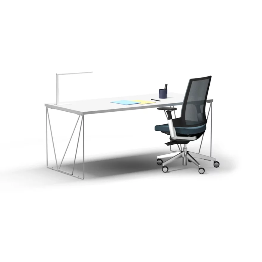 Bureau individuel Let's Work Blanc