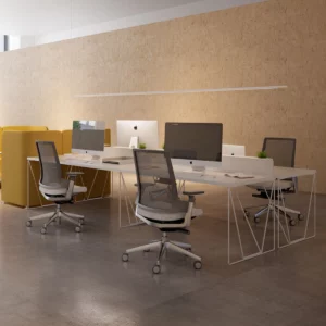 Bench 4 personnes Lets Work avec élément de base et élément suivant
