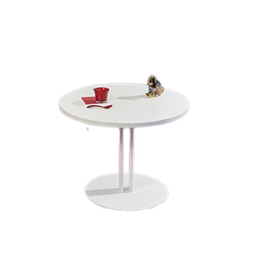 Table basse Roxane ronde blanche