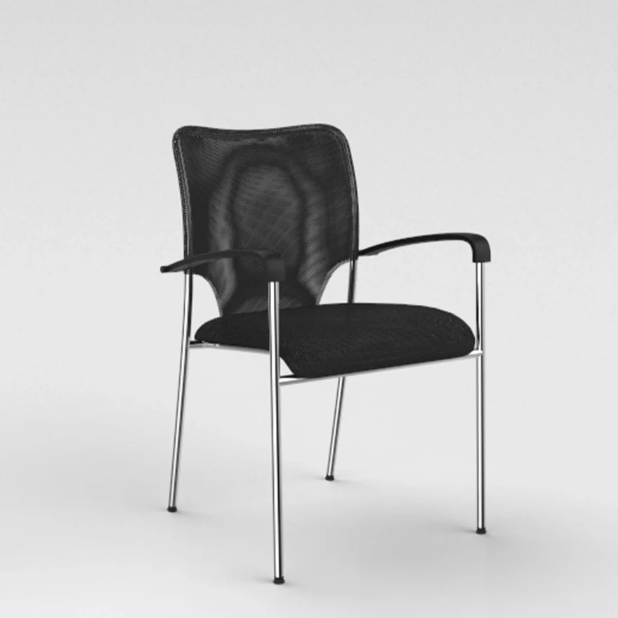 Chaise Red dossier résille et assise tapissée