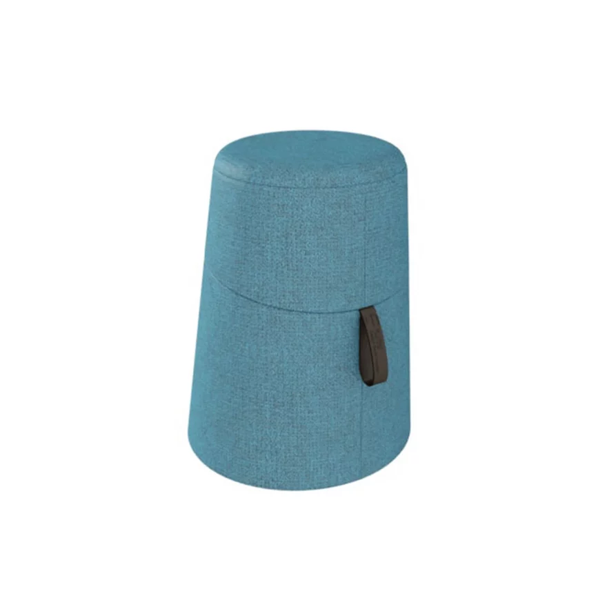Pouf Kulbu tapissé tissu